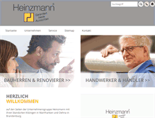 Tablet Screenshot of heinzmann.eu